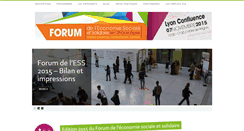 Desktop Screenshot of forumemploi-solidaire.org